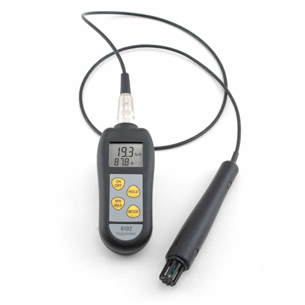 Therma-Hygrometer w/Dual Display and External Probe (6102