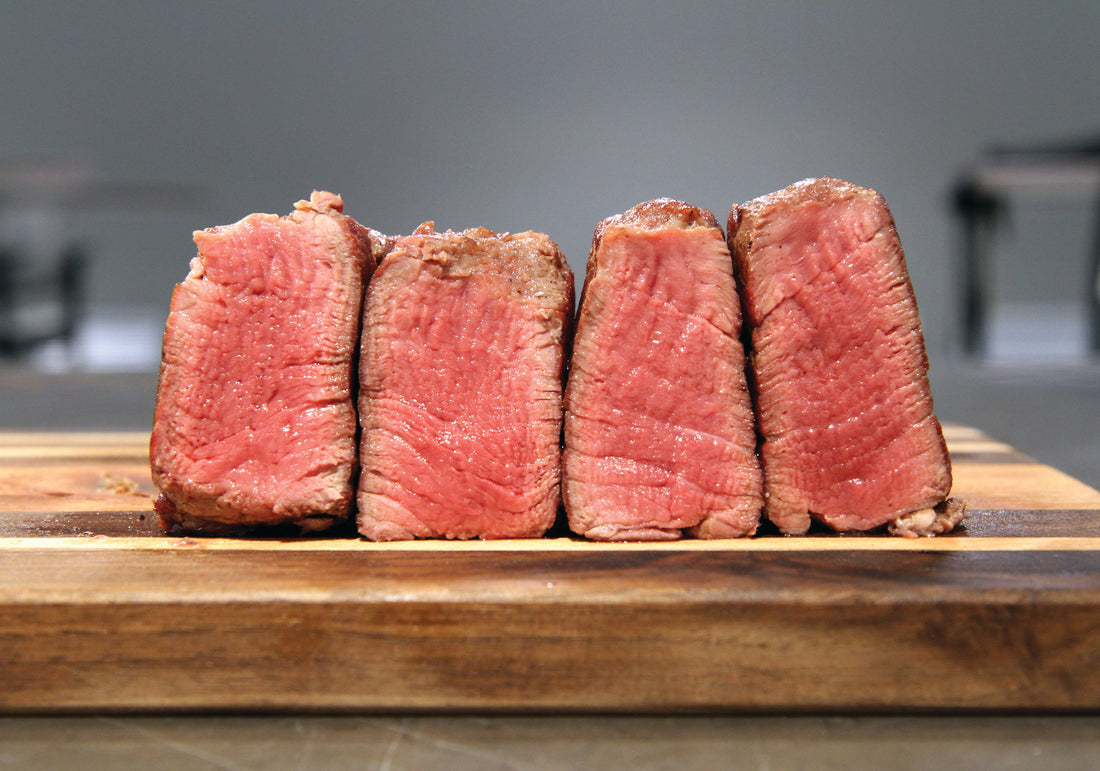 Perfectly Cooked Filet Mignon Prepared Two Ways