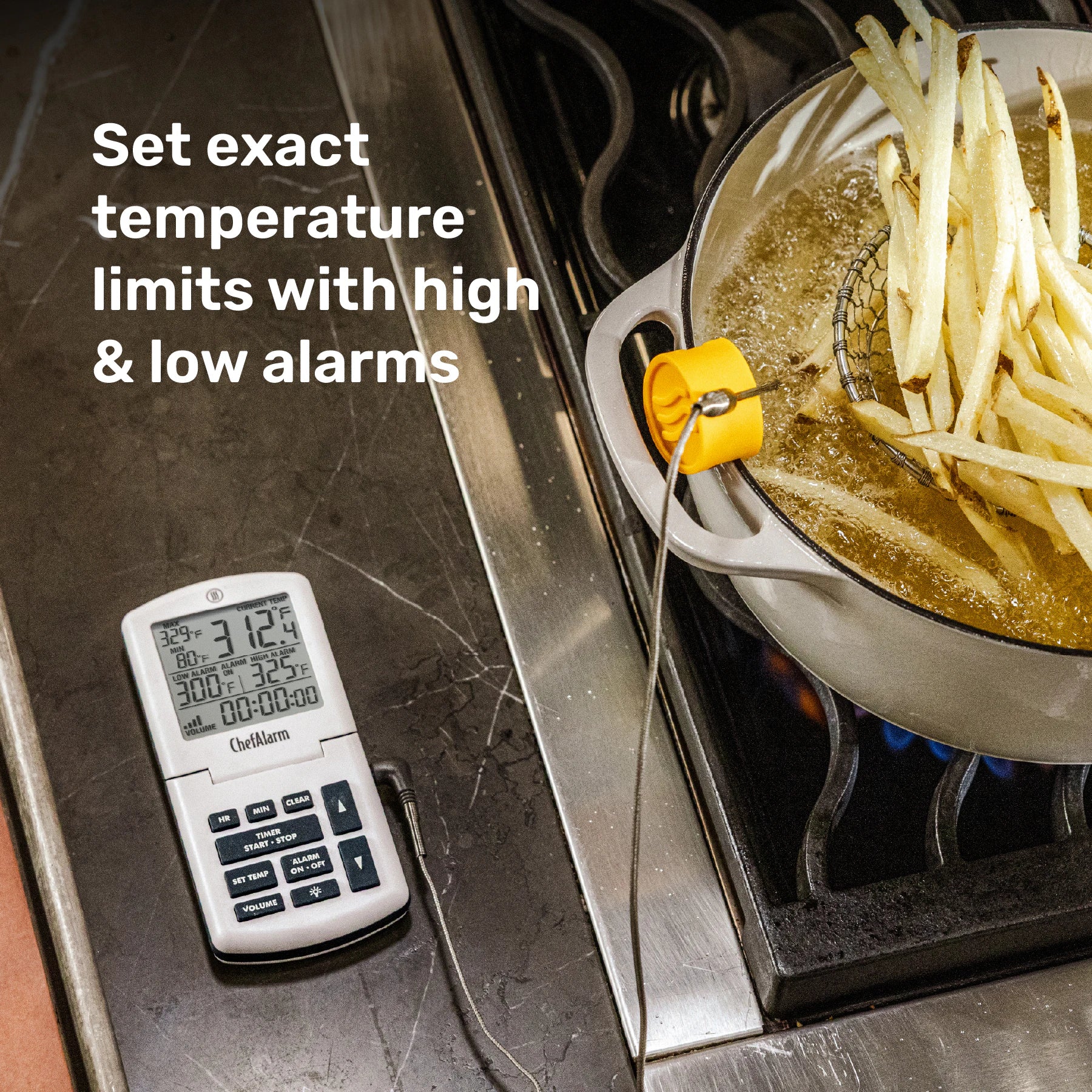 ChefAlarm® Cooking Alarm Thermometer and Timer