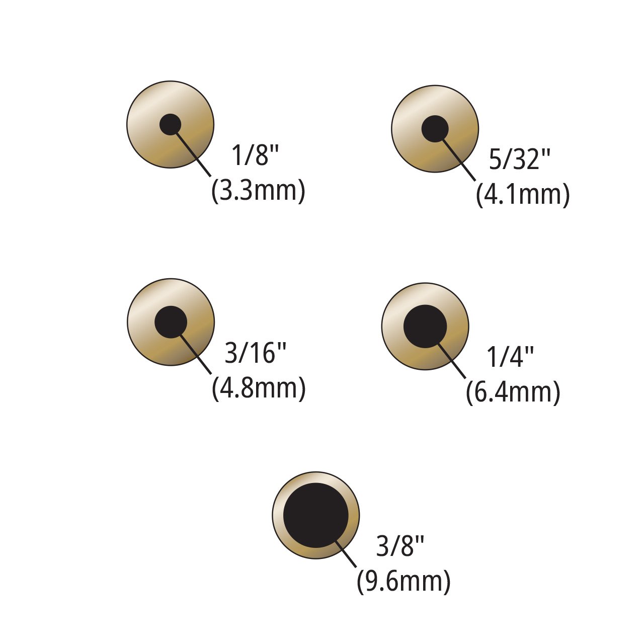 Removable Brass Inserts for Dry-Well Calibrators (3004/3101)