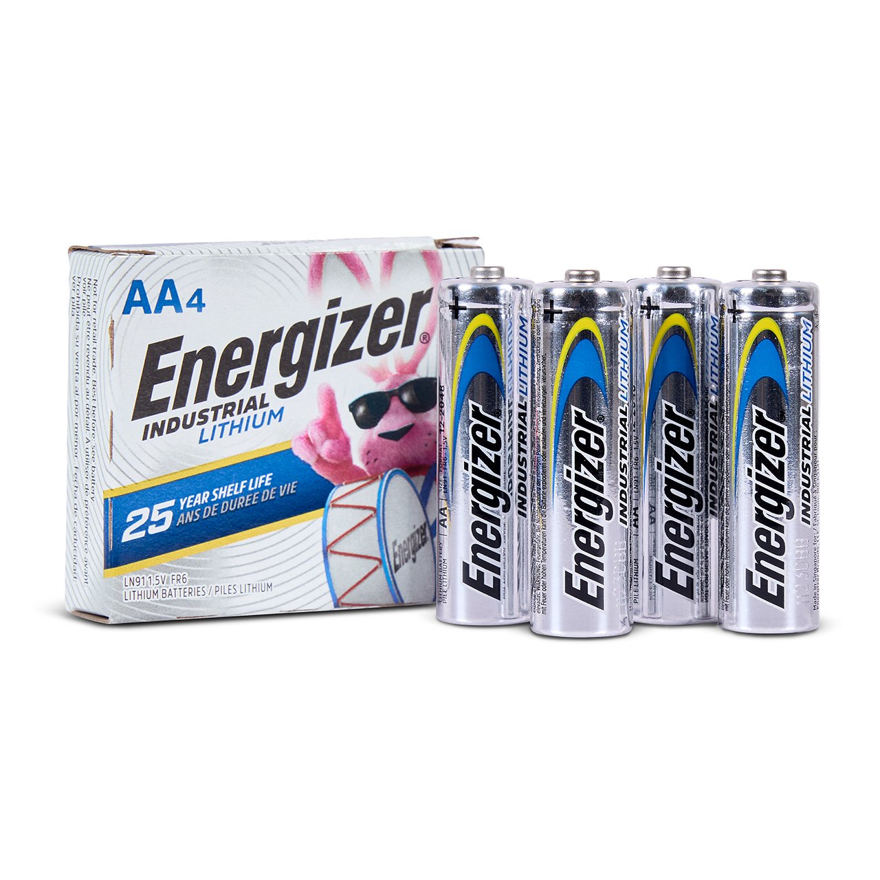 Energizer Lithium AA Battery, 4-pack