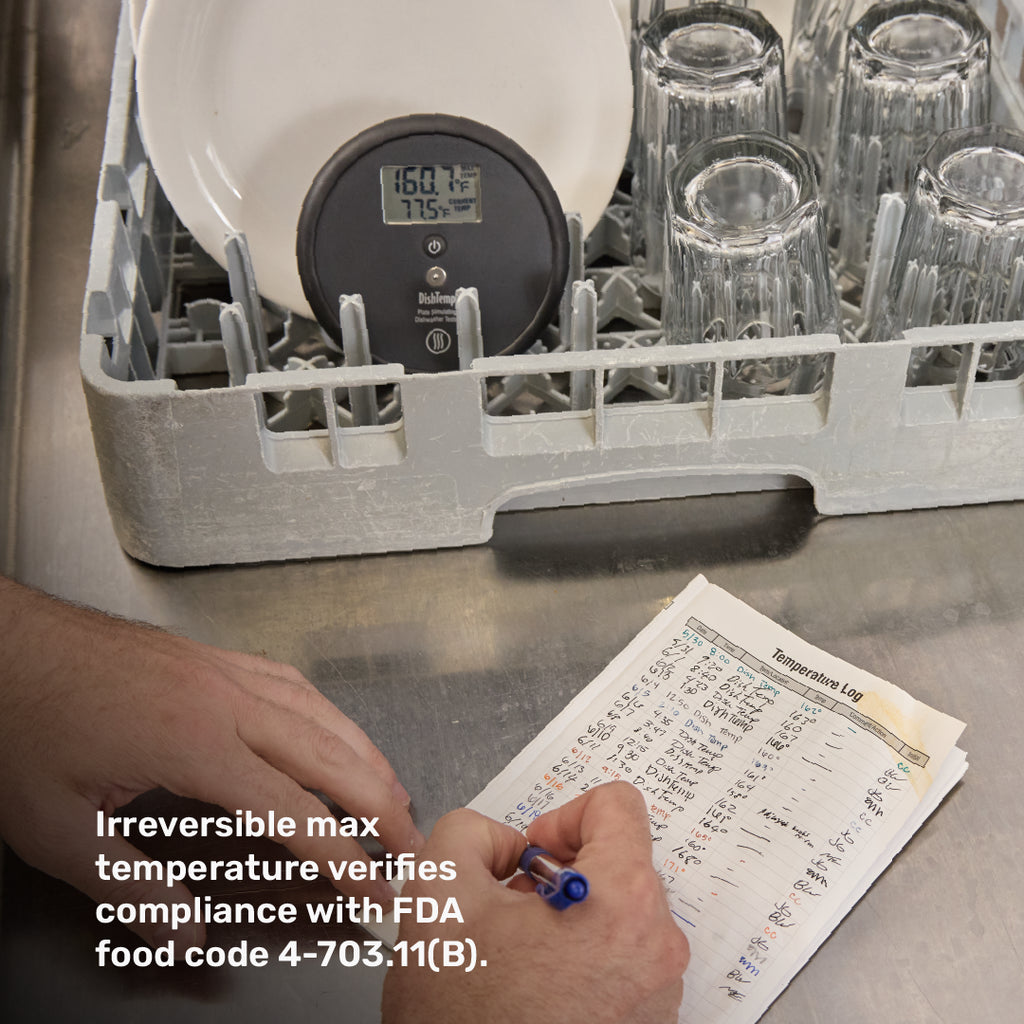 DishTemp® - Plate-simulating Dishwasher Thermometer