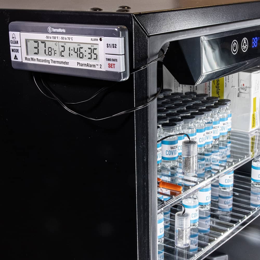 PharmAlarm® 2 Vaccine Storage Alarm Thermometer, 2-channels (TMD)