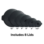 Universal Hi-Temp Silicone Lids (Set of 8)