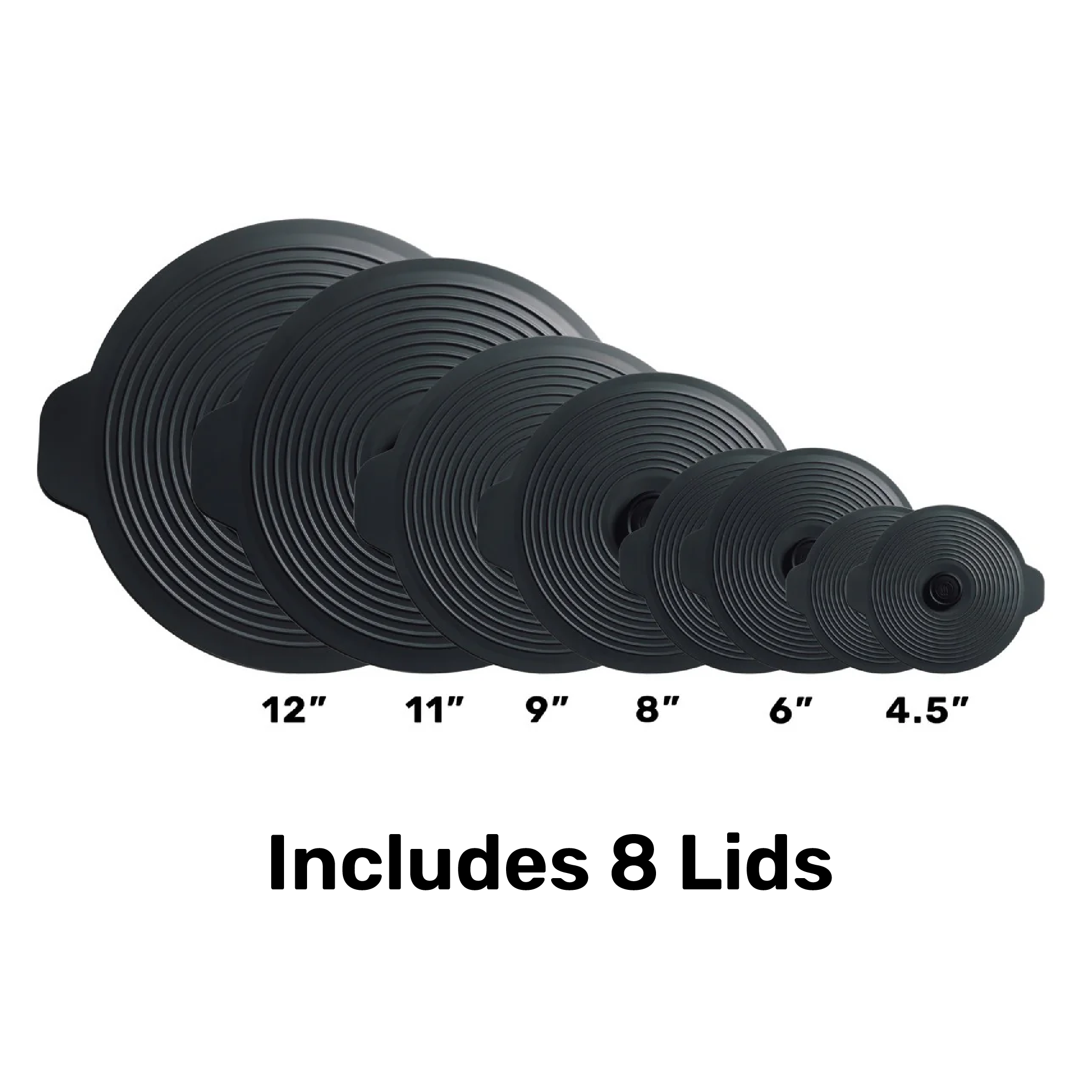 Universal Hi-Temp Silicone Lids (Set of 8)