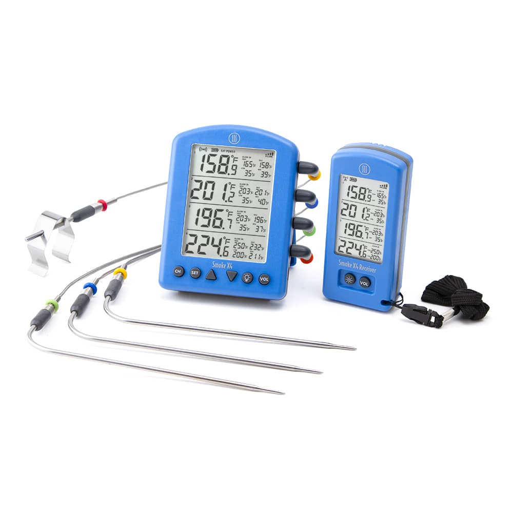 Smoke X4® Long-Range Remote BBQ Alarm Thermometer