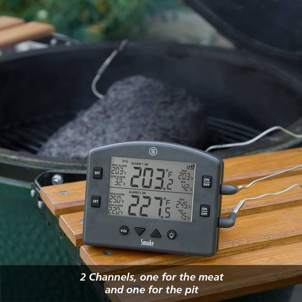 Smoke™ Remote BBQ Alarm Thermometer - Open Box Special