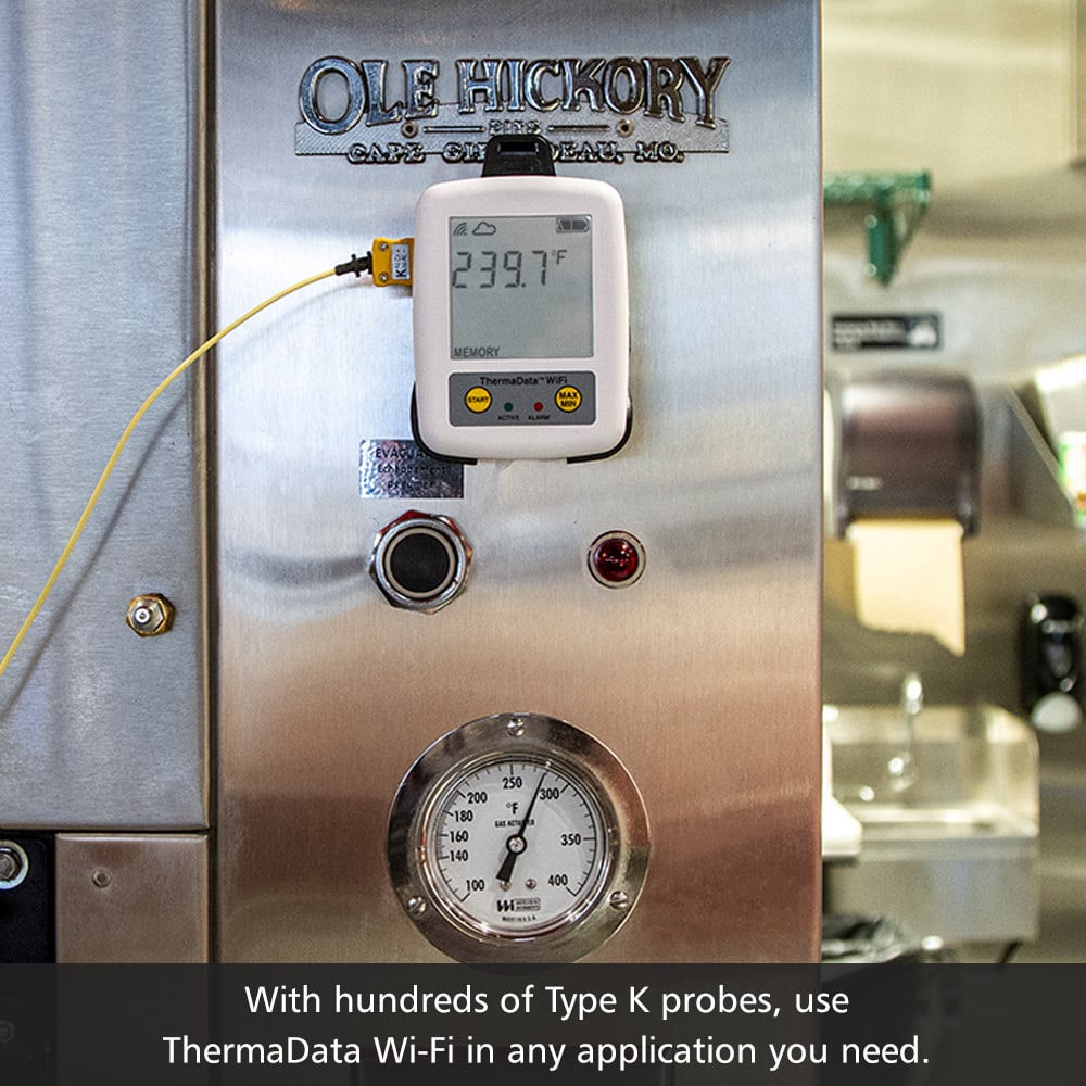 ThermaData® WiFi Thermocouple Logger (2 channel, Type K)