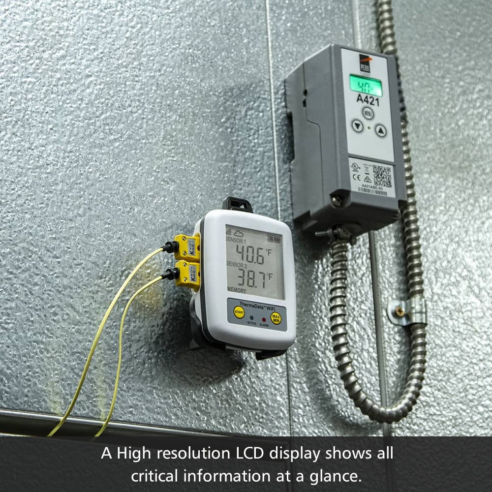 ThermaData® WiFi Thermocouple Logger (2 channel, Type K)