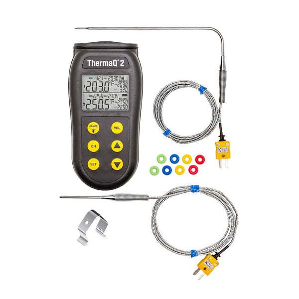 ThermaQ® 2 Thermocouple Alarm Thermometer Kit (2 probes) – ThermoWorks