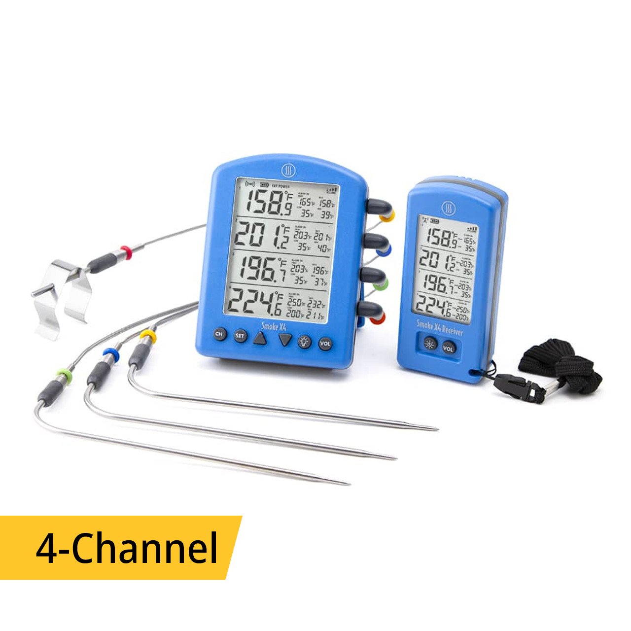 Smoke X4® Long-Range Remote BBQ Alarm Thermometer
