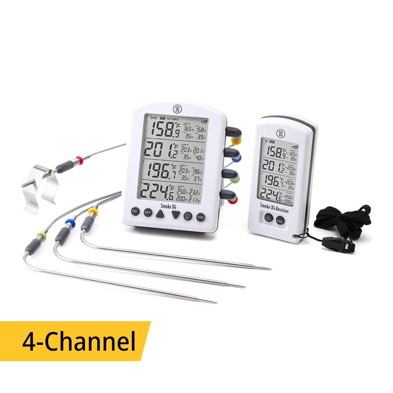 Smoke X4® Long-Range Remote BBQ Alarm Thermometer