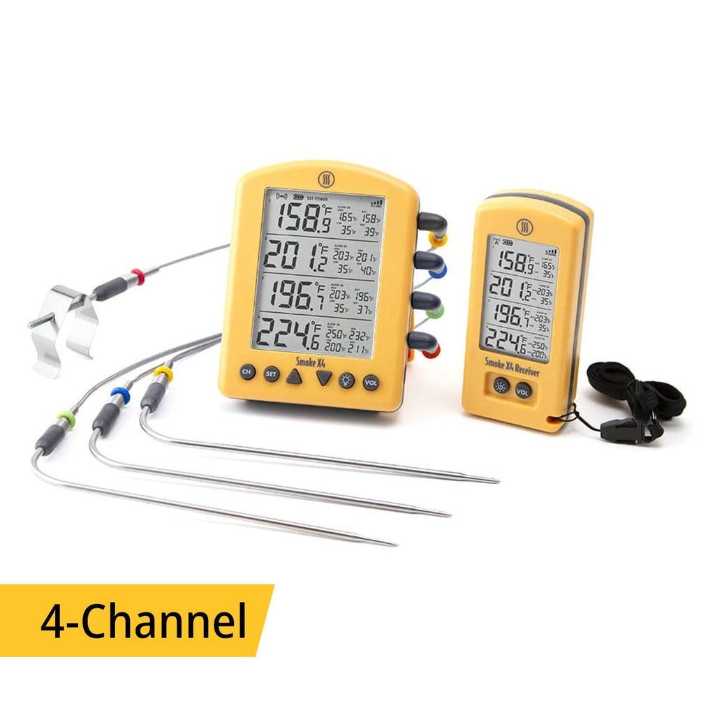 Smoke X4® Long-Range Remote BBQ Alarm Thermometer