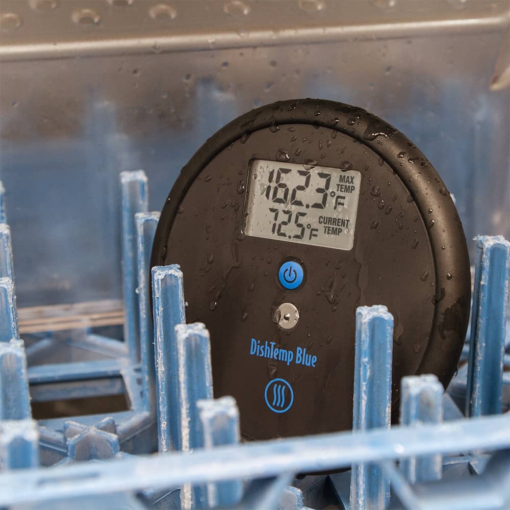 DishTemp® Blue - Plate-simulating Dishwasher Thermometer with Bluetooth® Wireless Technology