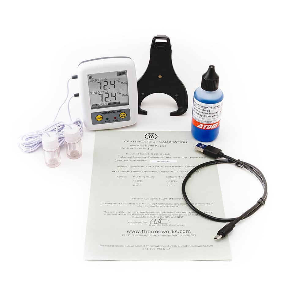 ThermaData® WiFi Vaccine Storage Digital Datalogger (DDL)