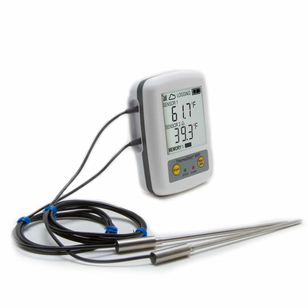 ThermaData® WiFi Temp Data Logger (1 or 2 Probes)