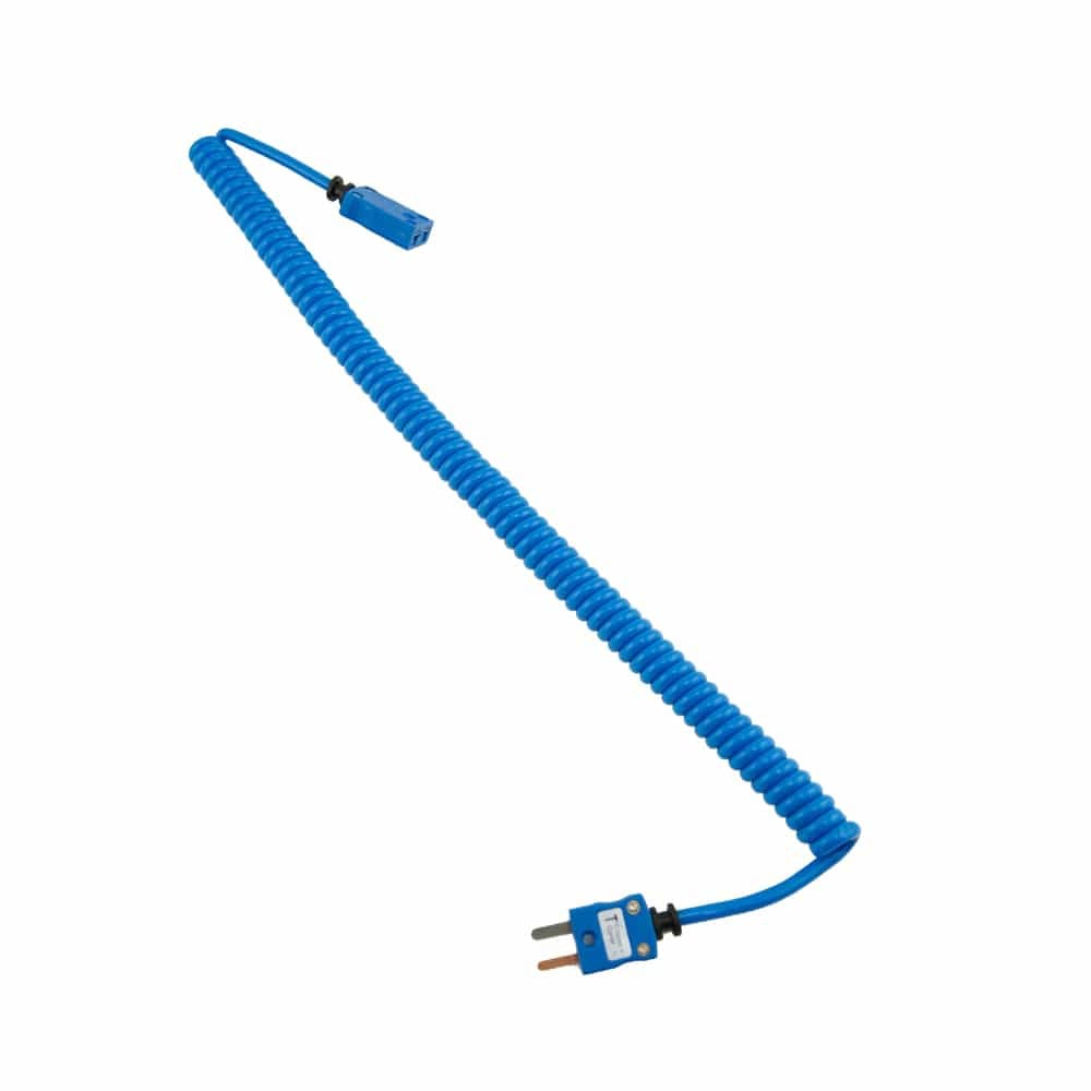 Coiled Type T Extension Lead, 79-inch (2m) Length, Male/Female