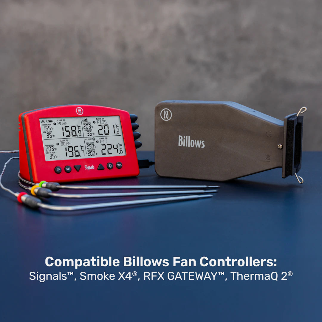 Billows® BBQ Temperature Control Fan Kit (with Damper)