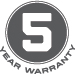 5-year Warranty