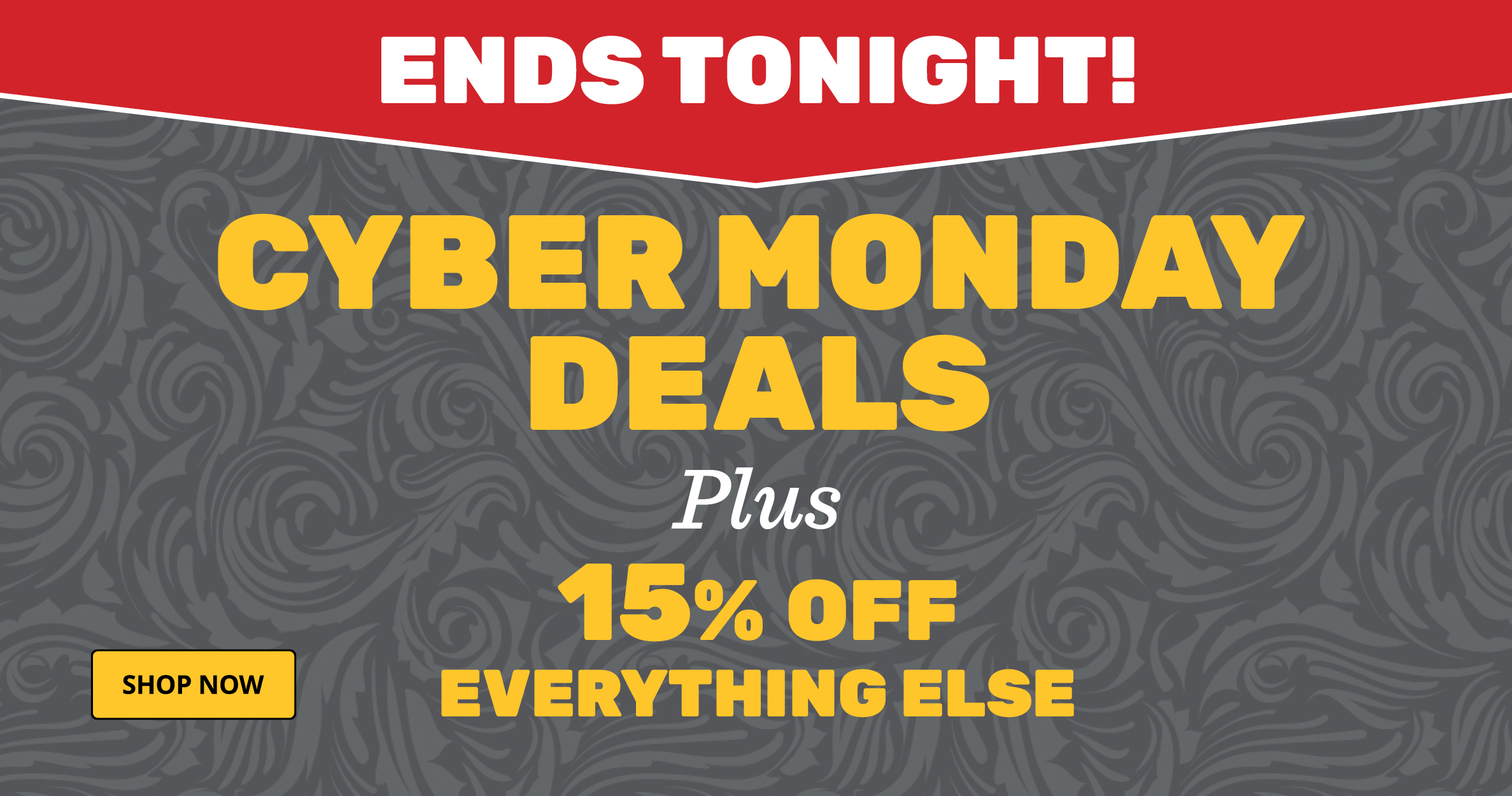 Cyber Monday Specials Ends