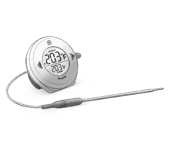 BlueDOT Bluetooth BBQ, Oven & Kitchen Thermometer - PSE - Priggen